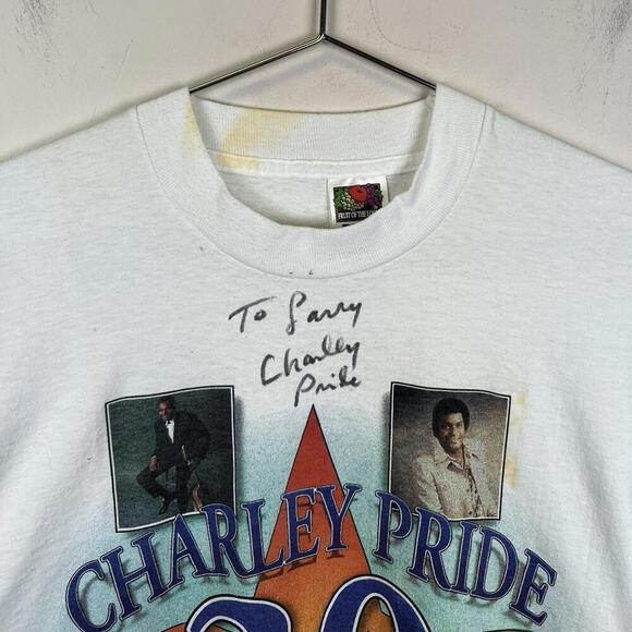 Charley Pride 30th Anniversary T-Shirt - Vintage Concert Tee - Picture 3 of 7